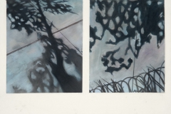 Sidewalk Shadow Series IIIWatercolor & pastel on paper
