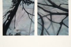 Sidewalk Shadow Series IVWatercolor & opastel on paper, 18"X24"