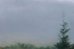 Field In Fog III  Oil on board, 32