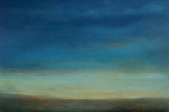 Big sky I Oil on paper, 20 1/2