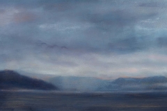 Gathering Storm II Oil on board, 7x18"