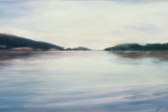 Autumn CoveOil on board, 6 3/4"X12", 2011