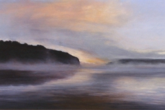 River SmokeOil on board, 30"X48"