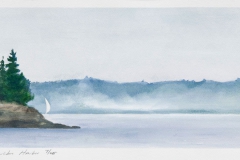 Bucks HarborOn paper, 12"X6"
