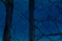 Between the Trees II Watercolor and pastel on paper, 7