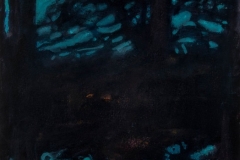 Twilight Through My Window III Watercolor and pastel on paper, 16 x 12 1/4