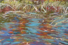 Reflections IPastel on paper, 17 X 8"
