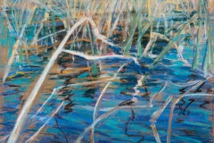 Water's Edge IPastel on paper, 14" square