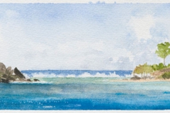 Jost Van DykeOn paper, 12" X 4"