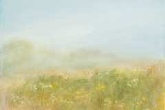 Summer Morning, Watercolor & pastel on paper, 16X21"