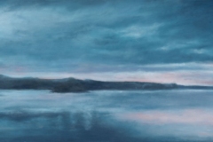 Pink Sky, 2025Oil an board, 21"X43"